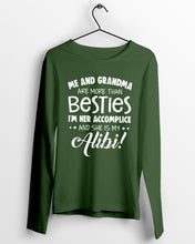 Load image into Gallery viewer, Me And Grandma Are More Than Besties Custom Gift For Family Unisex Long Sleeve
