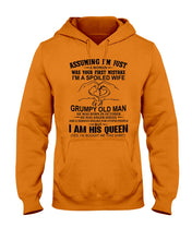Load image into Gallery viewer, A Spoiled Wife Of An October Grumpy Old Man Birthday Meaningful Gift Hoodie
