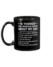 Load image into Gallery viewer, 5 Things You Should Know About My Dad Gift For Marksman Mug
