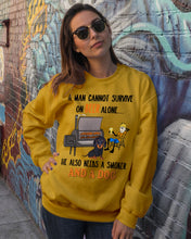 Load image into Gallery viewer, A Man Loves Beer And Dachshund Gift For Dog Lovers Sweatshirt
