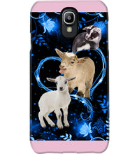 Load image into Gallery viewer, Lovely Phone Case Twinkling Blue Heart Gift For Goat Lovers Phone case

