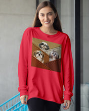 Load image into Gallery viewer, Three Cute Shih Tzu In Bag Gift For Dog Lovers Unisex Long Sleeve
