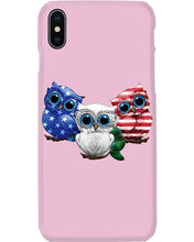 Load image into Gallery viewer, Lovely Phone Case Three Owl With US Flag Gift For Owl Lovers Phone case
