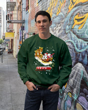 Load image into Gallery viewer, Baseball Xmas Sleigh Loading Gift For Baseball Lovers Sweatshirt
