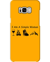 Load image into Gallery viewer, Simple Woman Loves Wine Camping Shoes And Climbing Phone case
