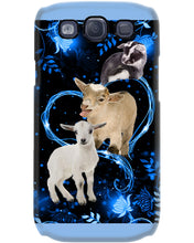 Load image into Gallery viewer, Lovely Phone Case Twinkling Blue Heart Gift For Goat Lovers Phone case
