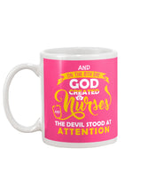 Load image into Gallery viewer, Coffee Cup And On The 8th Day God Created Nurses  Custom Gift For Nurse Mug
