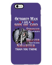 Load image into Gallery viewer, October Man Son Of God Birthday Meaningful Gift For Men Phone case
