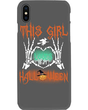 Load image into Gallery viewer, This Girl Loves Halloween Gift For Girls Phone case
