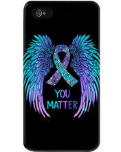 Load image into Gallery viewer, You Matter Ribbon Awareness With Angel Wings Phone case
