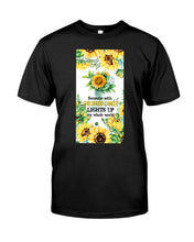 Load image into Gallery viewer, Someone With Childhood Cancer Lights Up My Whole World Trending Guys Tee
