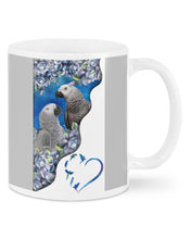 Load image into Gallery viewer, Magical Gray Couple African Parrot Gift For Bird Lovers Mug
