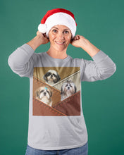 Load image into Gallery viewer, Three Cute Shih Tzu In Bag Gift For Dog Lovers Unisex Long Sleeve
