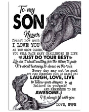 Load image into Gallery viewer, Mommy  Gift For    Son Just Do Your Best  Custom Design Vertical Poster
