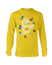 Load image into Gallery viewer, Butterfly Live Laugh Love Gift For Lover Unisex Long Sleeve
