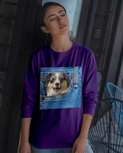 Load image into Gallery viewer, Australian Shepherd In Denim Pocket Gift For Dog Lovers Unisex Long Sleeve
