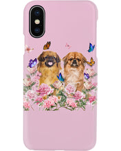 Load image into Gallery viewer, Pekingese With Peonies Gift For Dog Lovers Phone case
