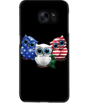 Load image into Gallery viewer, Lovely Phone Case Three Owl With US Flag Gift For Owl Lovers Phone case
