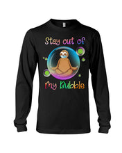 Load image into Gallery viewer, Lovely Phone Case Stay Out Of My Bubble Gift For Sloth Lovers Unisex Long Sleeve
