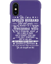 Load image into Gallery viewer, Shes Stubborn Messy And A Brat At Times Black Gift For Husband Phone case
