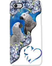 Load image into Gallery viewer, Magical Gray Couple African Parrot Gift For Bird Lovers Phone case
