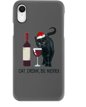 Load image into Gallery viewer, Cat Drink And Be Merry Meaningful Gift For Women Phone case
