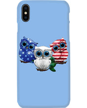 Load image into Gallery viewer, Lovely Phone Case Three Owl With US Flag Gift For Owl Lovers Phone case
