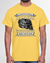 Load image into Gallery viewer, Shes Stubborn Messy And A Brat At Times Black Gift For Husband Guys Tee
