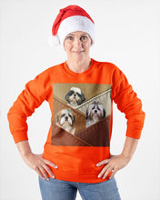 Load image into Gallery viewer, Three Cute Shih Tzu In Bag Gift For Dog Lovers Sweatshirt
