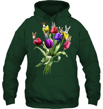 Load image into Gallery viewer, Vintage Funny Donkey With Tulip Trending For Donkey Lovers Hoodie
