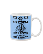 Load image into Gallery viewer, Dad And Son The Legend And The Legacy Gift For Family Mug
