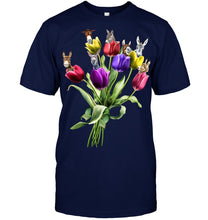 Load image into Gallery viewer, Vintage Funny Donkey With Tulip Trending For Donkey Lovers Guys Tee
