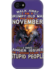 Load image into Gallery viewer, Walk Away I Am A Grumpy Old Man Who Was Born In November Birthday Gift Phone case
