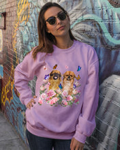 Load image into Gallery viewer, Pekingese With Peonies Gift For Dog Lovers Sweatshirt
