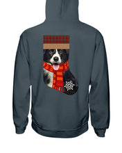 Load image into Gallery viewer, Santa Border Collie In Stock Gift For Dog Lovers Hoodie
