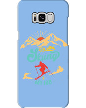 Load image into Gallery viewer, I'm Retired Skiing Is My Job Mountainous Terrain Phone case
