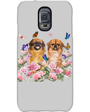 Load image into Gallery viewer, Pekingese With Peonies Gift For Dog Lovers Phone case
