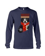 Load image into Gallery viewer, Santa Border Collie In Stock Gift For Dog Lovers Unisex Long Sleeve
