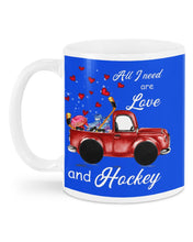 Load image into Gallery viewer, All I Need Are Love And Hockey Gift For Hockey Players Mug
