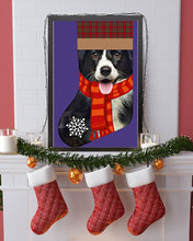 Load image into Gallery viewer, Santa Border Collie In Stock Gift For Dog Lovers Vertical Poster
