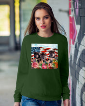 Load image into Gallery viewer, American Flag Sky Flower German Shepherd Gift For Dog Lovers Sweatshirt
