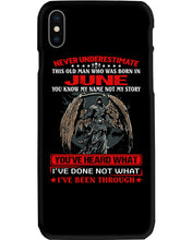 Load image into Gallery viewer, Never Underestimate This Old Man Who Was Born In June Custom Design Phone case
