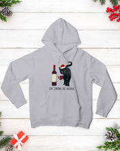 Load image into Gallery viewer, Cat Drink And Be Merry Meaningful Gift For Women Hoodie
