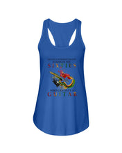 Load image into Gallery viewer, Never Underestimate A 60 Year Old Man Can Play A Guitar Ladies Flowy Tank
