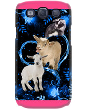 Load image into Gallery viewer, Lovely Phone Case Twinkling Blue Heart Gift For Goat Lovers Phone case
