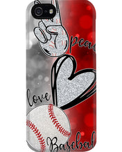 Load image into Gallery viewer, Baseball Peaceful Love Gift For Baseball Lovers Phone case
