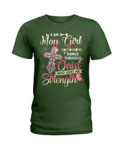 Load image into Gallery viewer, Birthday Gift For May Girl Who Can Do All Things Through Christ Ladies Tee
