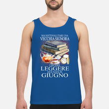 Load image into Gallery viewer, Mai Sottovalutare Una Vecchia Signore Che Ama Leggere Ed E Nata In Giugno Trending Unisex Tank Top
