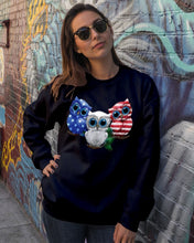 Load image into Gallery viewer, Lovely Phone Case Three Owl With US Flag Gift For Owl Lovers Sweatshirt
