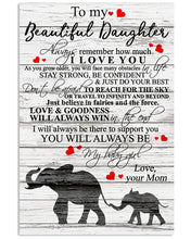 Load image into Gallery viewer, You'll Always Be My Baby Girl Great Gift From Mom To Daughter Vertical Poster

